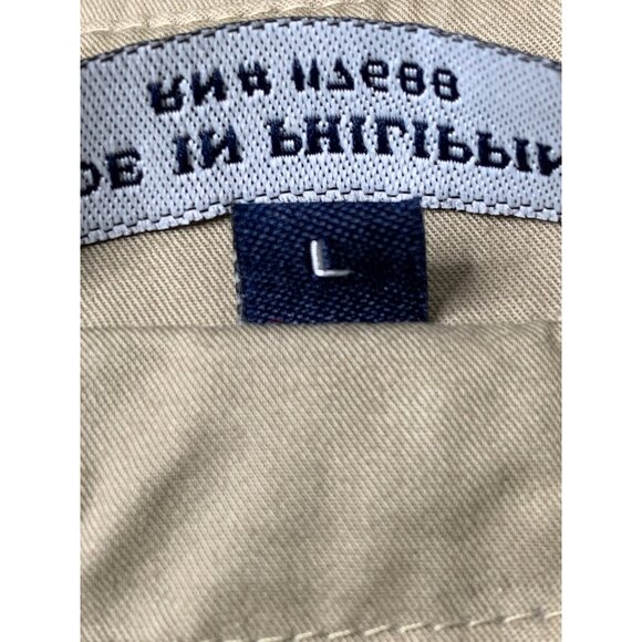 Ralph Lauren Mens Beige Coat Zip-Out Plaid Liner Size L EUC Button RQ10249 - Picture 6 of 10